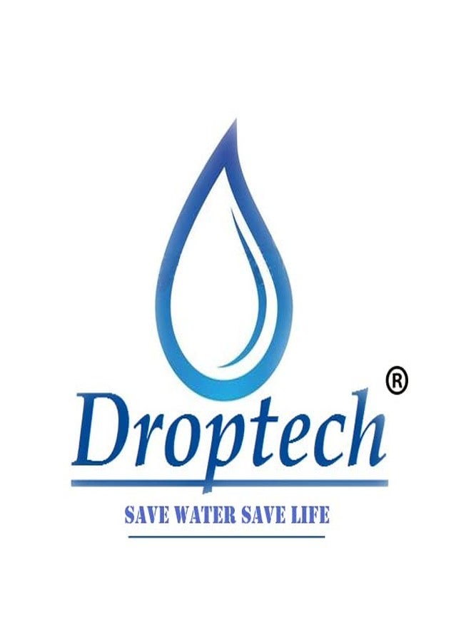 Droptech Pvc Two Way Bib Cock Tap Wall Mounted For Kitchen/Bathroom White Made Of Virgin Abs Plastic Material Pack Of 1, Polished - Image 4